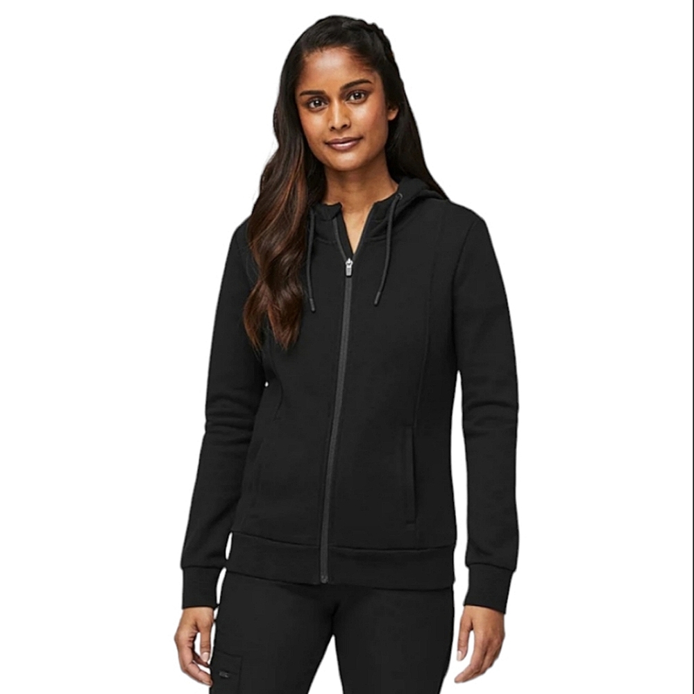 FIGS Black Scrub Zipper Hoodie